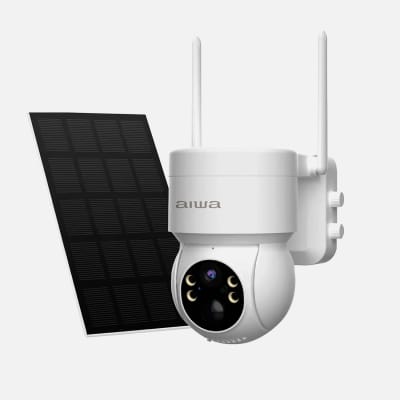 AIWA - CAMARA DE SEGURIDAD EXTERIOR PANEL SOLAR AWCTO431