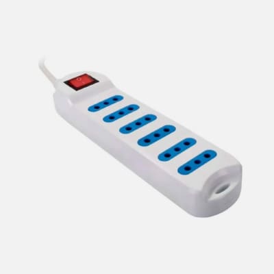 ALARGADOR ZAPATILLA PHILCO BLANCO 3 METROS 6 POSICIONES1