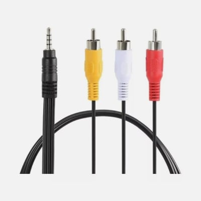 AOWEIXUN AUX 3.5MM MACHO A 3 RCA MACHO 1.5MTS AV1