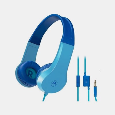 AUDIFONO C/ CABLE DE NIÑO JR 200 MOTOROLA AZUL1
