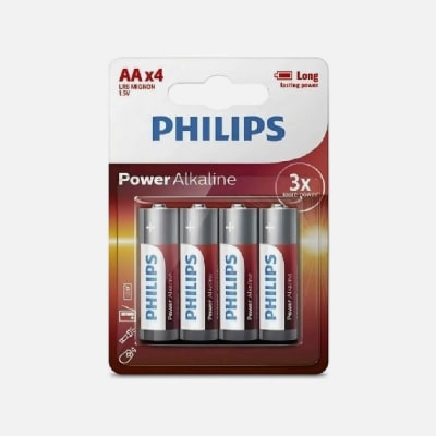 BLISTER PILA ALCALINA AA X4 PHILIPS