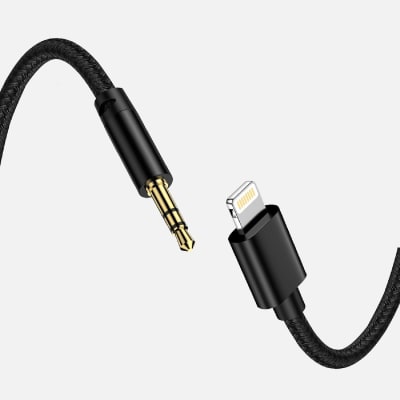CABLE ADAPTADOR IPH A AUX3.5 MM T-007 MOTOMO CABAUDI051
