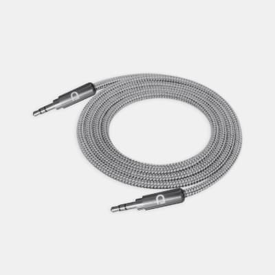 CABLE AUDIO 3.5 A 3,5 PVC PTA MTL  PLATA  1 M1