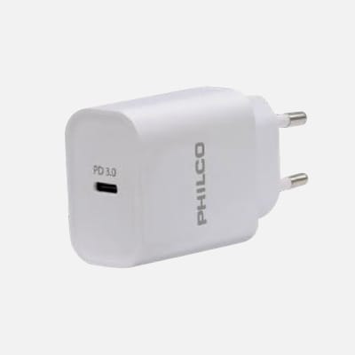 CARG. DE PARED QUALCOM 20W TIPO-C S/CABLE PHILCO QC615