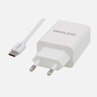 CARGADOR DE PARED QUALCOM 3.0 TIPO C QC619 PHILCO1
