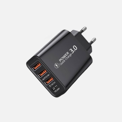 CARGADOR RÁPIDO DOBLE PUERTO PD20W+QC3.0 BA55A1