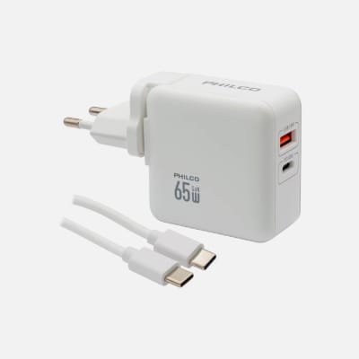 CARGADOR SUPER RAPIDO USB 3.0 65W QC665 PHILCO1