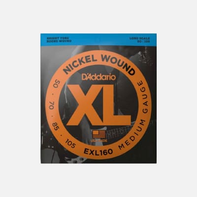 CUERDAS BAJO ELECTRICO DADDARIO EXL160 50-105 STR .050 - .105 4 PIEZAS1