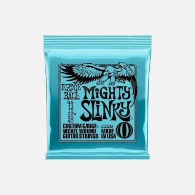 CUERDAS PARA GUITARRA ELÉCTRICA MIGHTY SLINKY ERNIE BALL P02228, 8.5-401