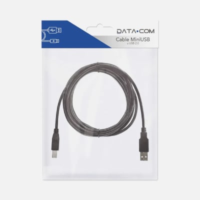 DATACOM CABLE USB A MINI 5 - PIN 1M BLAC