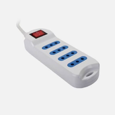 EXTENSION MULTIPLE 4 ENTRADAS C/SWITCH BLANCO PHILCO