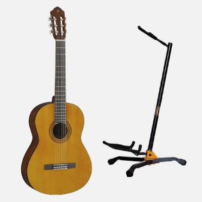GUITARRA CLASICA NYLON C40 YAMAHA + ATRIL DE GUITARRA RHINO PLEGABLE GS021