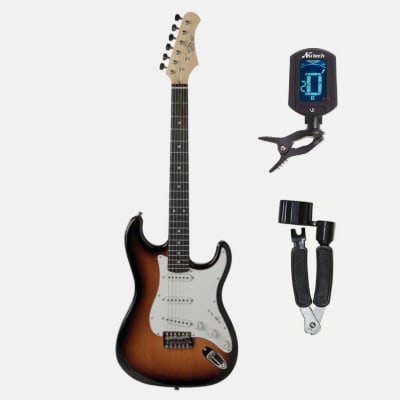 GUITARRA EL. EKO S-300 SUNBURST + ENRROLLADOR RHINO + AFINADOR NUTECH DE REGALO1
