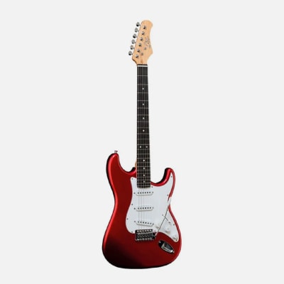 GUITARRA ELECTRICA EKO S-300 CHROME RED1
