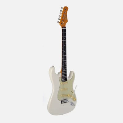 Guitarra eléctrica Eko S-300 Vintage olympic white1