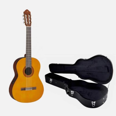 GUITARRA ELECTROACÚSTICA CX40 YAMAHA + SONUN CASE DE CUERO GUITARRA ACUSTICA 41