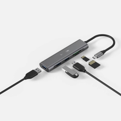 HUB TYPE C 5-1 3USB + TF/SD DATACOM1