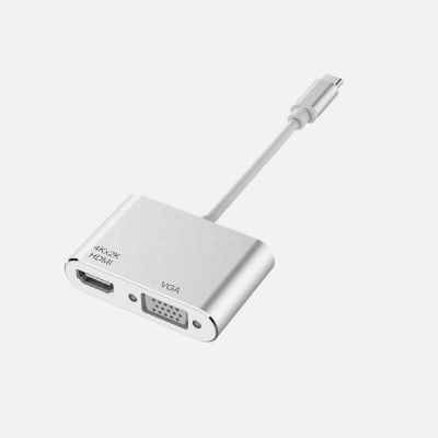 HUB USB-C A HDMI 4K + VGA BIRLINK BR10131