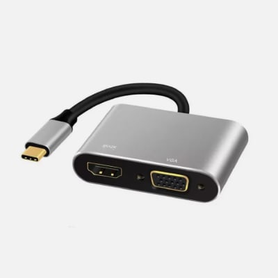 HUB USB-C A HDMI 4K + VGA BIRLINK BR10131