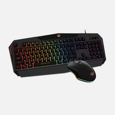 KIT GAMER 2 EN 1 TECLADO + MOUSE RETROILUMINADO MEETION C5101
