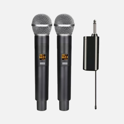 KIT MICROFONOS INALAMBRICOS UHF PHILCO WM314