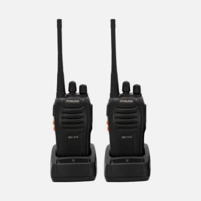KIT PAR RADIOTRANSMISORES C/ MANOS LIBRES UHF MD2161