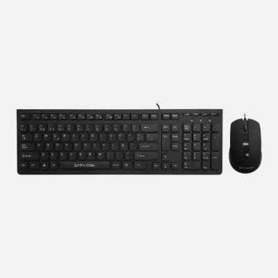 KIT TECLADO MOUSE ALAMBRICO 1,3 USB NEGRO DATACOM1