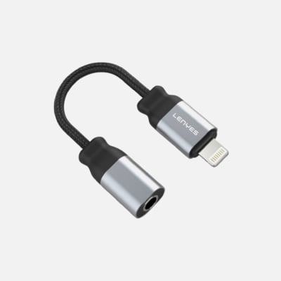 LENYES -  ADAPTADOR LIGHTNING A JACK 3.5mm AX107I1