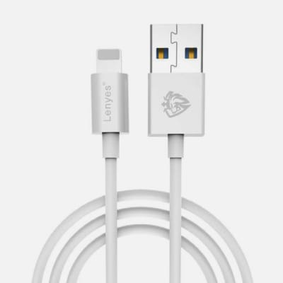 LENYES - CABLE 1000MM CARGA RAPIDA I-3A LC701 BLANCO1