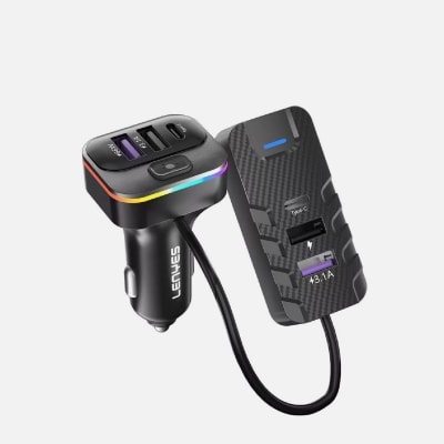 LENYES - CARGADOR DE AUTO CA905 81W HUB USB-C1