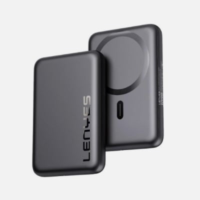 LENYES - CARGADOR INAL. MAGNÉTICO 10.000mAh PW139D NEGRO1