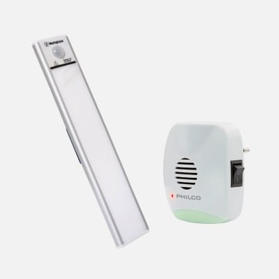 PACK CAMPING 4: LINTERNA CON SENSOR RECARGABLE WF229 + REPELEDOR DE RATAS PHILCO