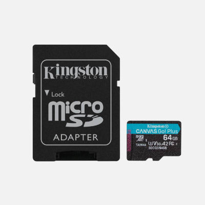 MICRO SD KINGSTON C/ADAPT GO PLUS 64GB SDCG3 04KNSMSE641