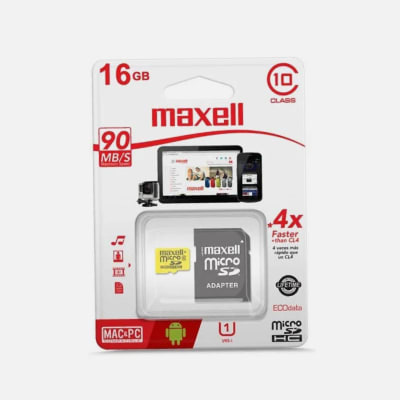 MICRO SD MAXELL 16GB CLASE 10 MCSD-16GB CL10