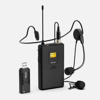 MICROFONO USB INALAMBRICO DE SOLAPA FIFINE K031B