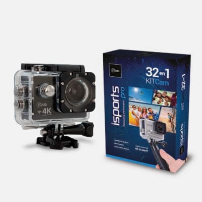 MLAB CAMARA I SPORTS PRO 4K BLACK + KIT FOTO ISPORT PRO 32 ACC. CAM