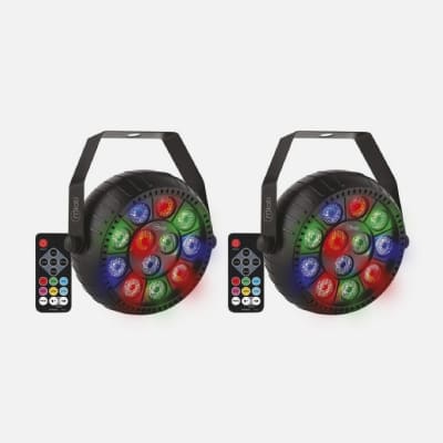 2 x MLAB CIRCLE LUZ PAR STROBE RGB 94211