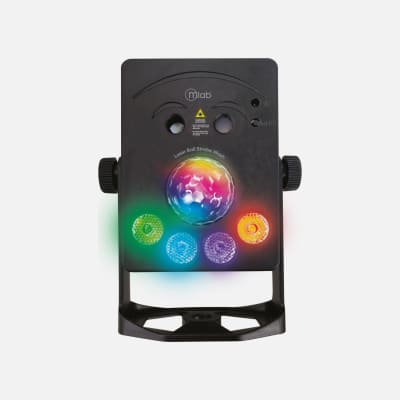 MLAB LUZ FIESTA LASER BALL STROBE WASH 5 LED MIC MUSIC RGBW 4 EN 1 - 94251