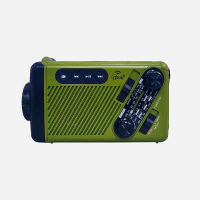 MLAB RADIO EMERGENCIA DINAMO SOLAR LAMPARA RECARGABLE ALERT INCIDENT GREEN 9586