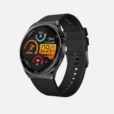 MLAB SMARTWATCH EXCHANGE S13 PRO 44mm AMOLED HR BLOOD PRESSURE/OXYGEN BLACK 94031