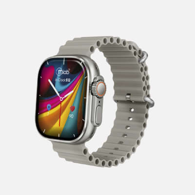 MLAB SMARTWATCH IN-CLOCK S12 PRO 50mm IPS HR BLOOD PRESSURE/OXYGEN GRAY 94021