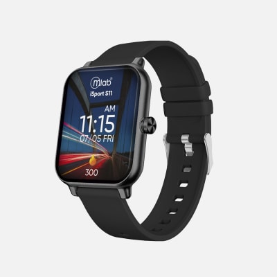MLAB SMARTWATCH ISPORT S11 45mm IPS HR BLOOD PRESSURE/OXYGEN BLACK 94011