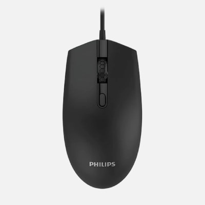 MOUSE ALÁMBRICO PHILIPS M204 DPI 1600 SPK7204 NEGRO1
