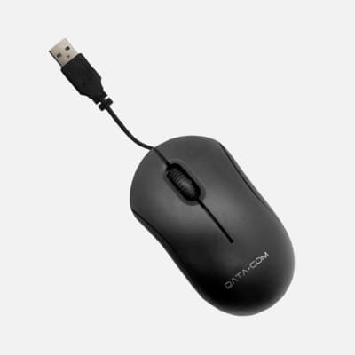MOUSE BASICO CABLE USB 20 NEGRO DATACOM1