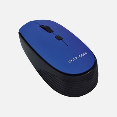 MOUSE INALAMBRICO 4D UV/RUBBER AZUL DATACOM 5179501