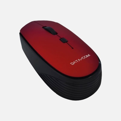 MOUSE INALAMBRICO 4D UV/RUBBER ROJO DATACOM 5179511