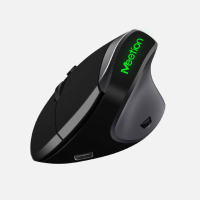 MOUSE INALAMBRICO MEETION VERTICAL MT-R390 NEGRO1