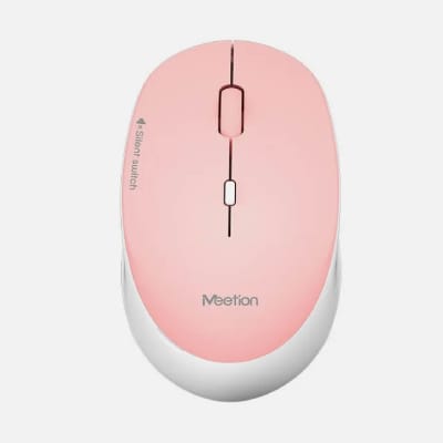 MOUSE INALAMBRICO SILENCIOSO R570 MEETION ROSA 102651