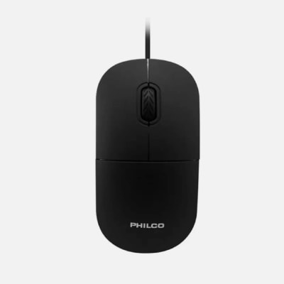 MOUSE ÓPTICO USB NEGRO PHILCO 122UN1