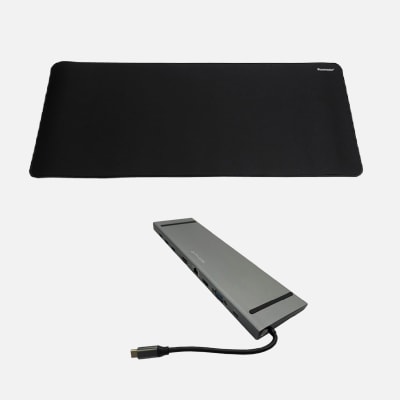 MOUSEPAD XL TECMASTER TM-100556 + ADAPTADOR HUB TYPE C 10-1 DATACOM1